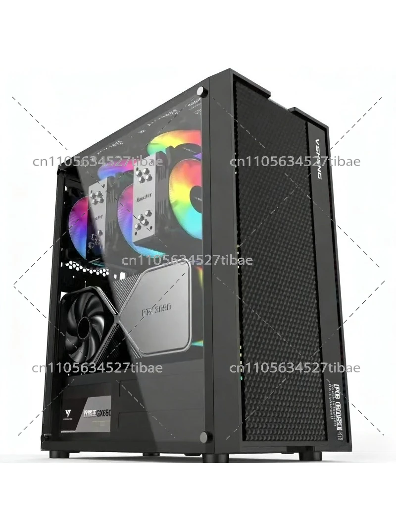 Atx Case - Cam Yan Panelli Siyah E-ATX Bilgisayar