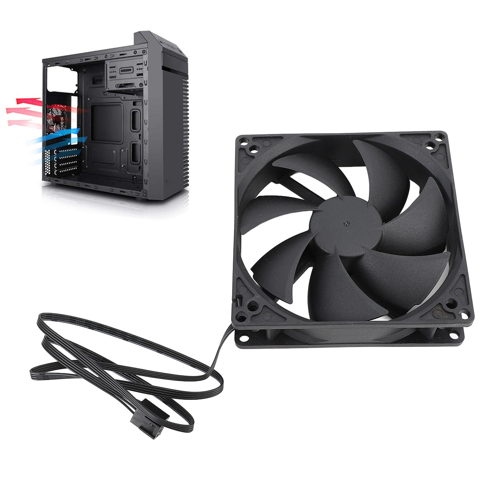 100mm PC PWM Kasa Fanı 100mm Ç - Case Fan Controller incelemesi ve fiyatı