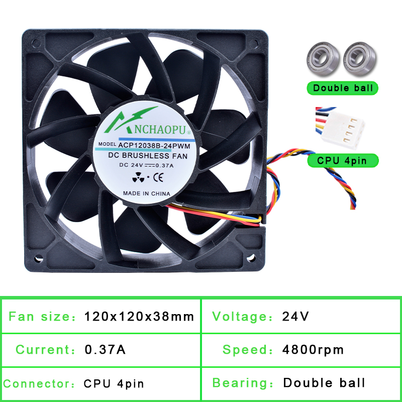 ACP12038B-24PWM 120mm Fan 12cm - Case Fan Controller incelemesi ve fiyatı